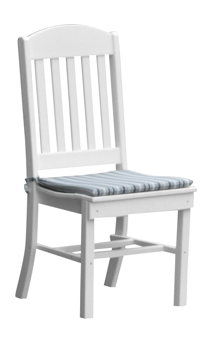 A&L Furniture Company Recycled Plastic Classic Dining Chair - White
