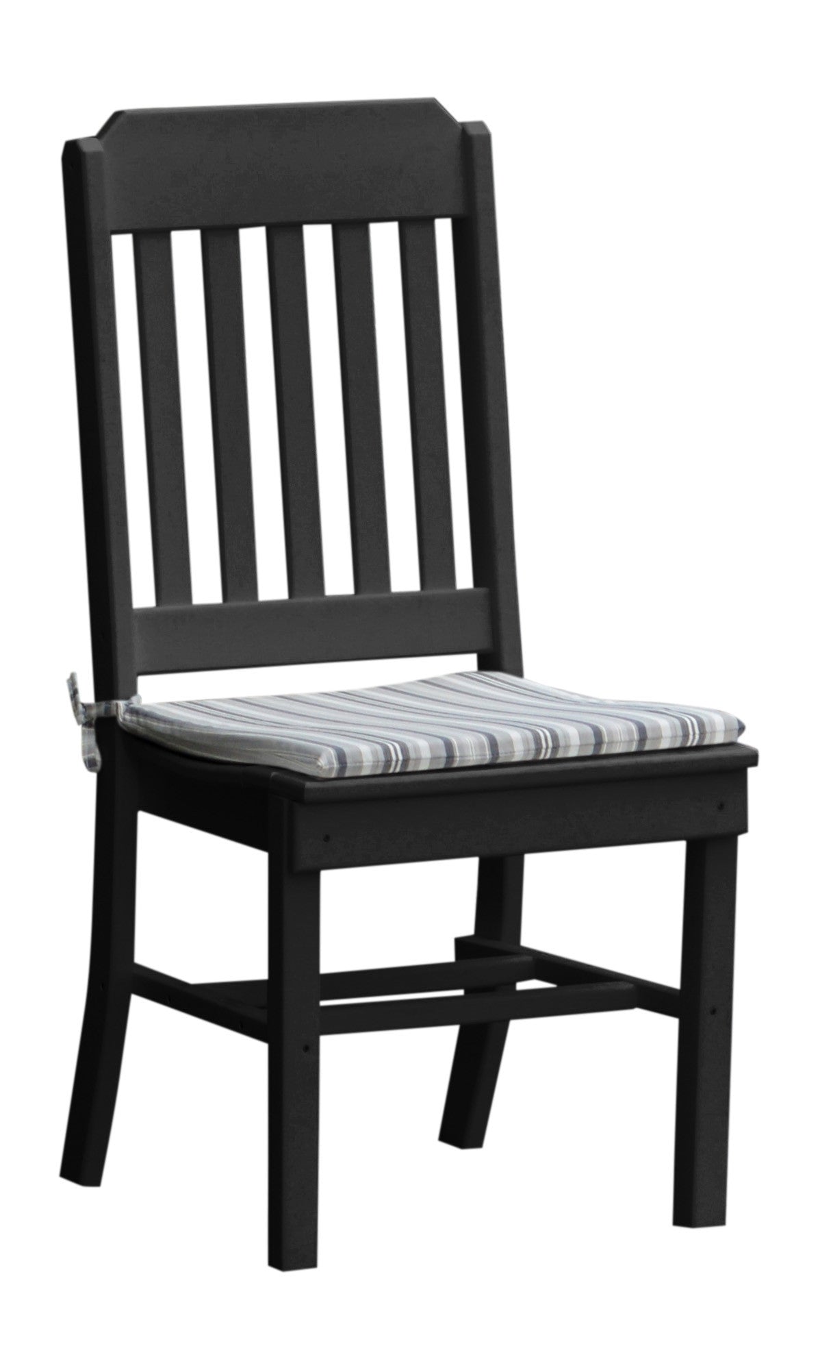 A&L Furniture Company Recycled Plastic Traditional Dining Chair - Black