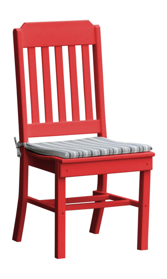 A&L Furniture Company Recycled Plastic Traditional Dining Chair - Bright Red