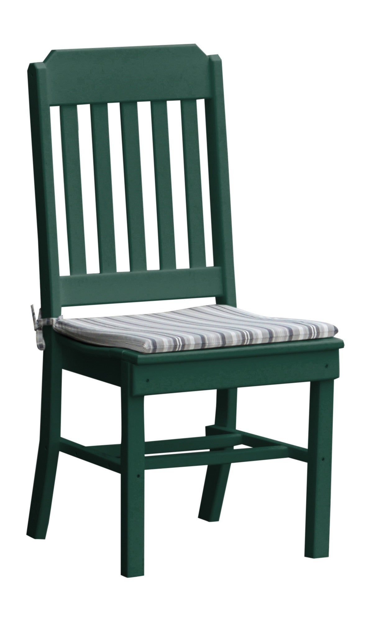 A&L Furniture Company Recycled Plastic Traditional Dining Chair- Turf Green