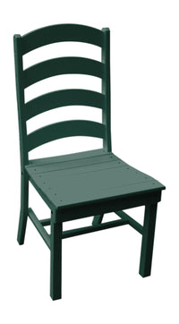 A&L Furniture Company Recycled Plastic Ladderback Dining Chair - Turf Green
