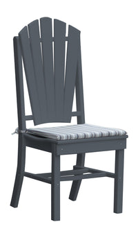 A&L Furniture Company Recycled Plastic Adirondack Dining Chair - Dark Gray