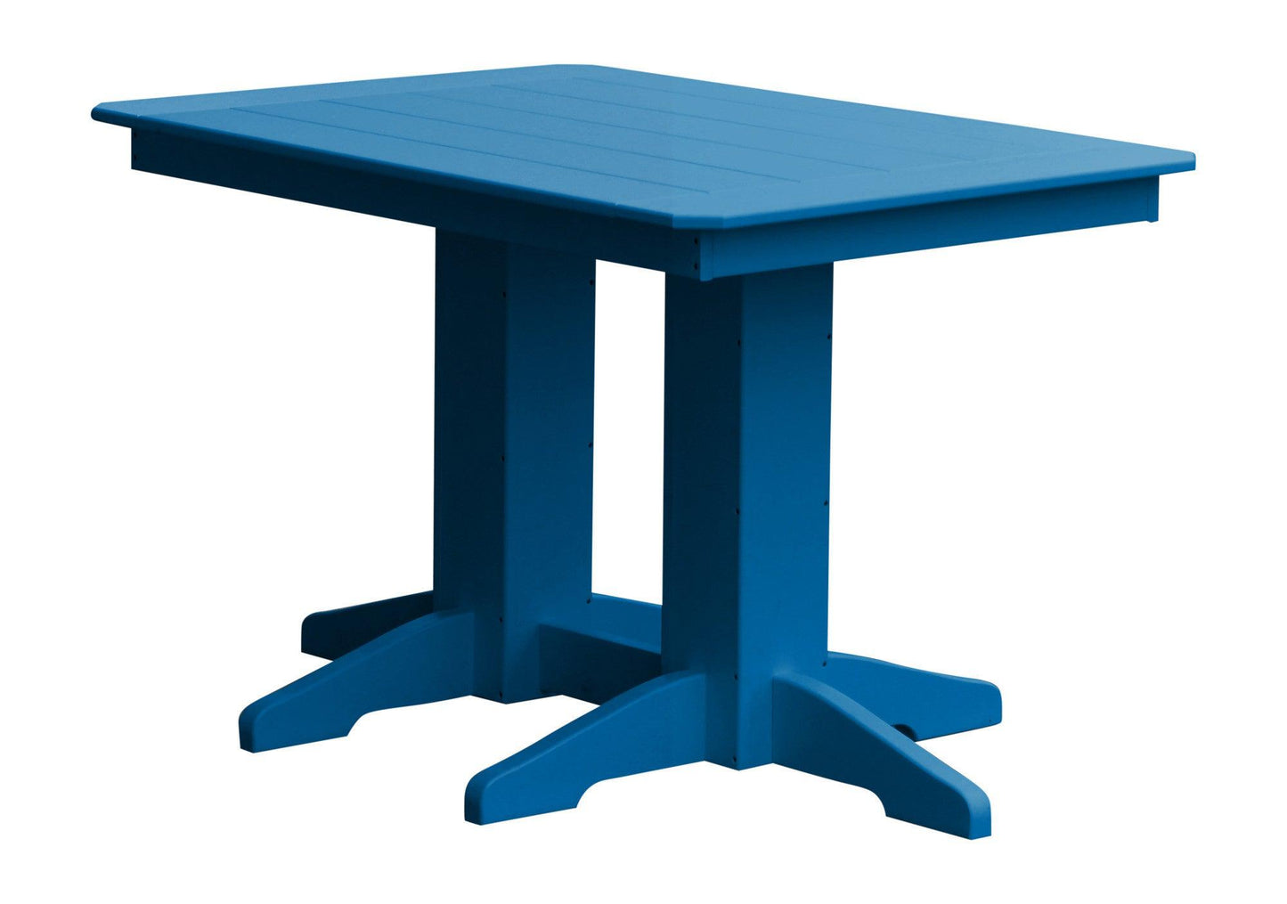 A&L Furniture Company Recycled Plastic 4' Dining Table - Blue