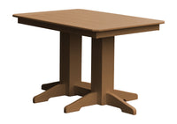 A&L Furniture Company Recycled Plastic 4' Dining Table - Cedar