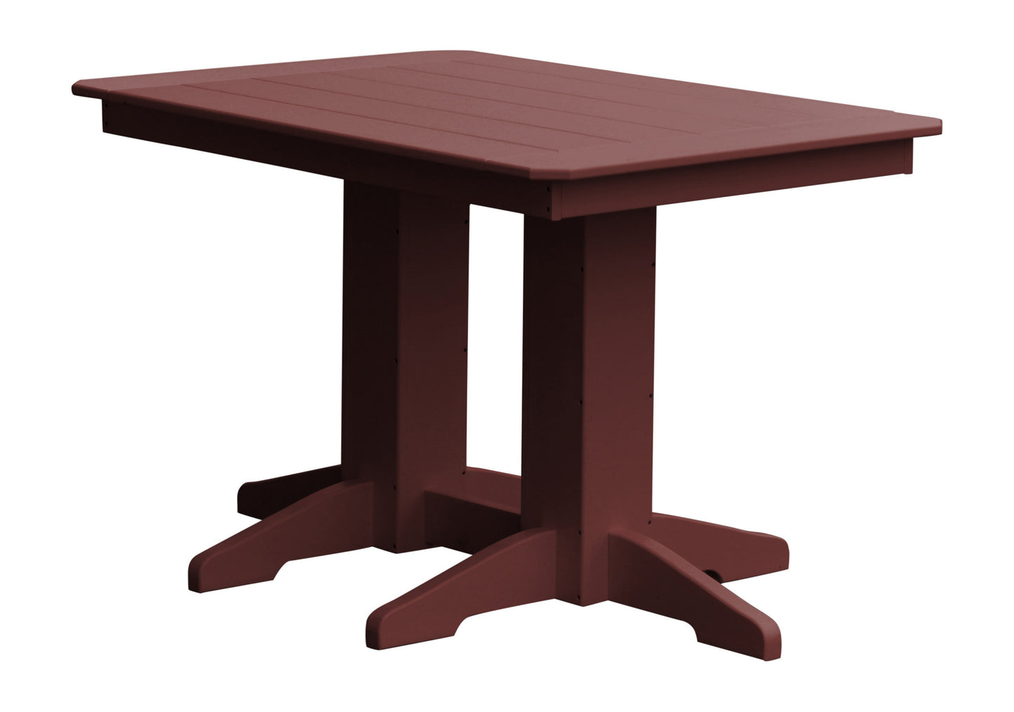A&L Furniture Company Recycled Plastic 4' Dining Table - Cherrywood