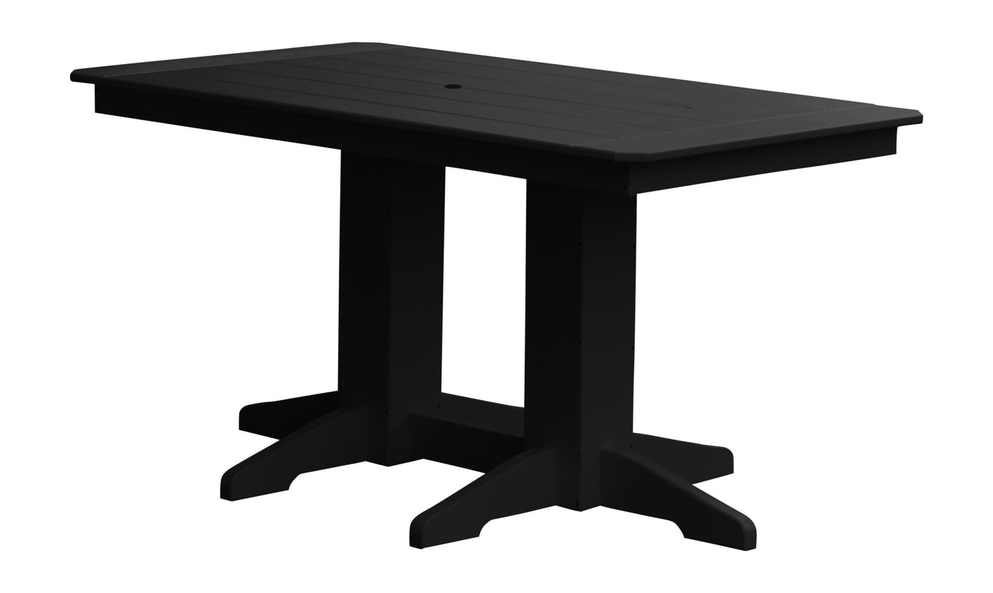 A&L Furniture Company Recycled Plastic 5' Dining Table - Blackl
