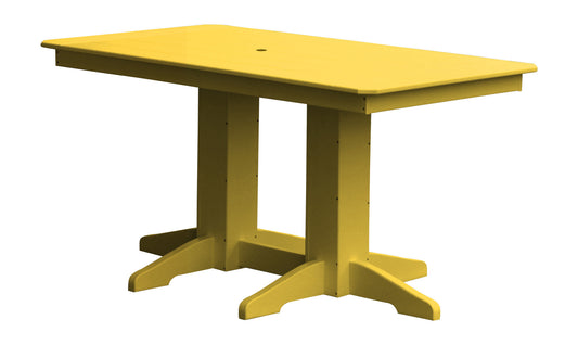 A&L Furniture Company Recycled Plastic 5' Dining Table - Lemon Yellow