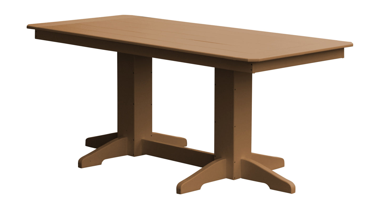 A&L Furniture Company Recycled Plastic 6'Dining Table - Cedar