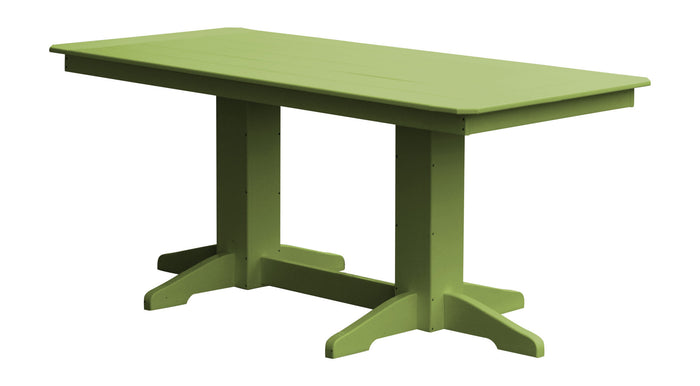 A&L Furniture Company Recycled Plastic 6'Dining Table - Tropical Lime