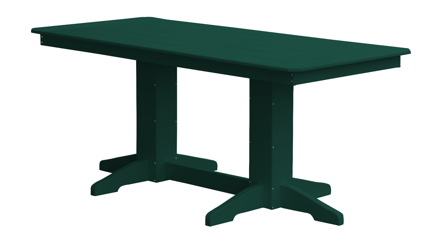 A&L Furniture Company Recycled Plastic 6'Dining Table - Turf Green