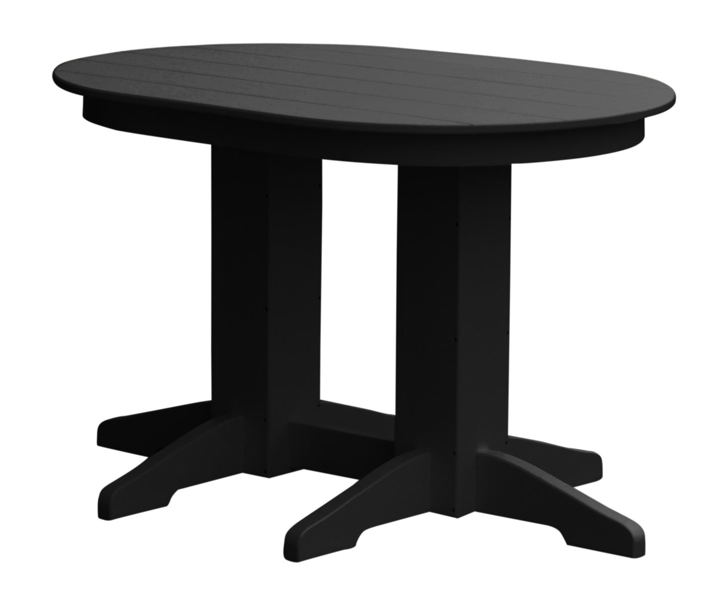 Bryton Park Poly Furniture Recycled Plastic 4'Oval Dining Table - LEAD TIME TO SHIP 10 BUSINESS DAYS