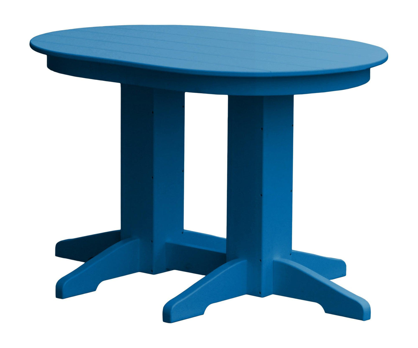 Bryton Park Poly Furniture Recycled Plastic 4'Oval Dining Table - LEAD TIME TO SHIP 10 BUSINESS DAYS