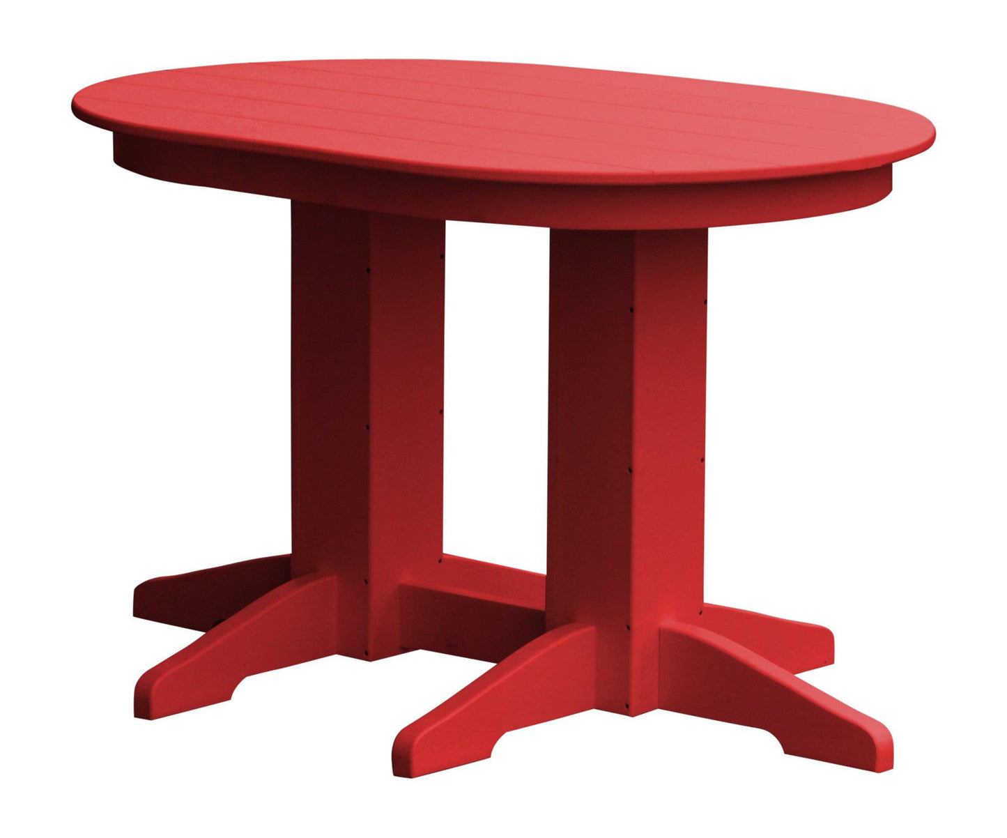 A&L Furniture Company Recycled Plastic 4'Oval Dining Table - LEAD TIME TO SHIP 10 BUSINESS DAYS