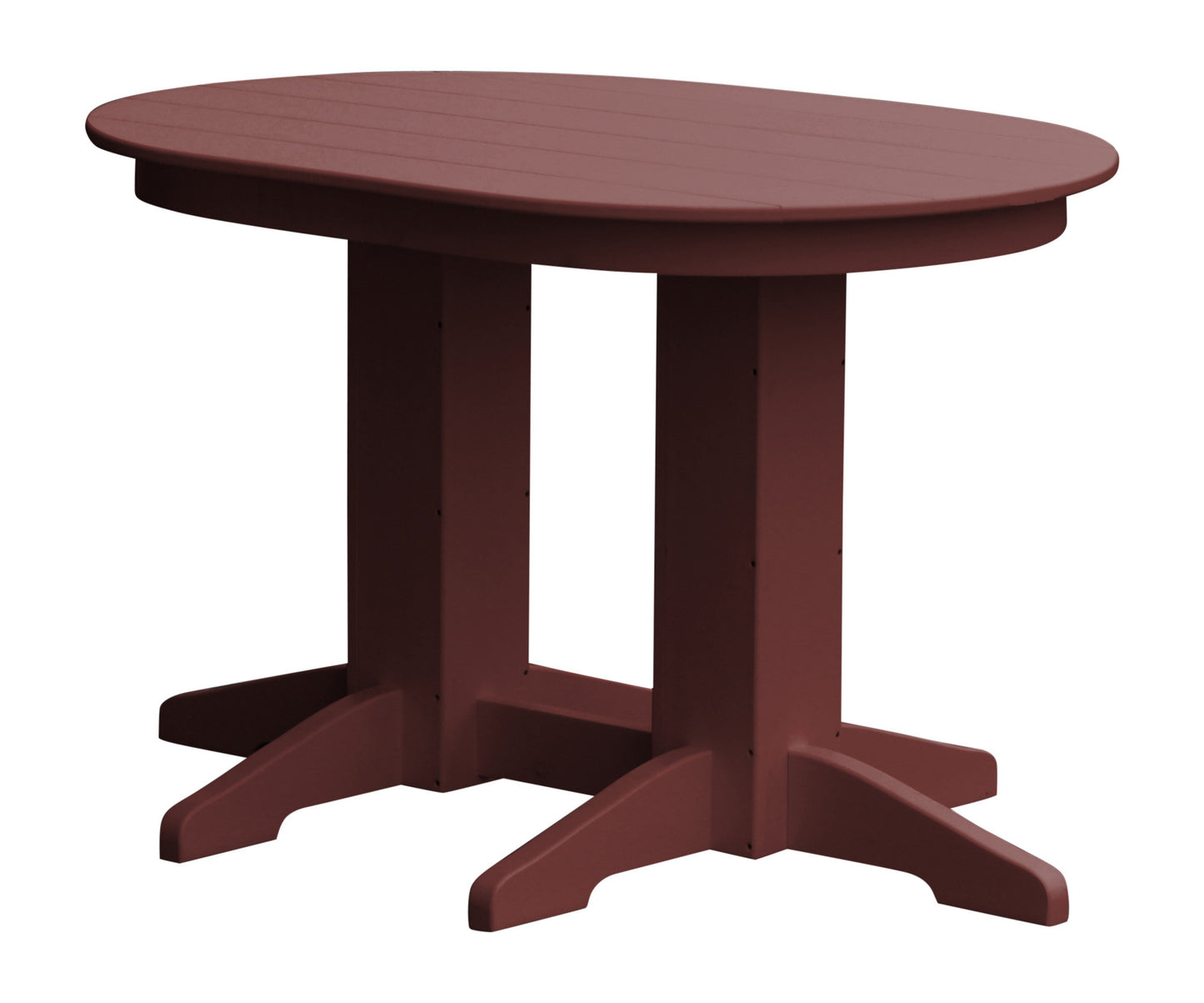 Bryton Park Poly Furniture Recycled Plastic 4'Oval Dining Table - LEAD TIME TO SHIP 10 BUSINESS DAYS