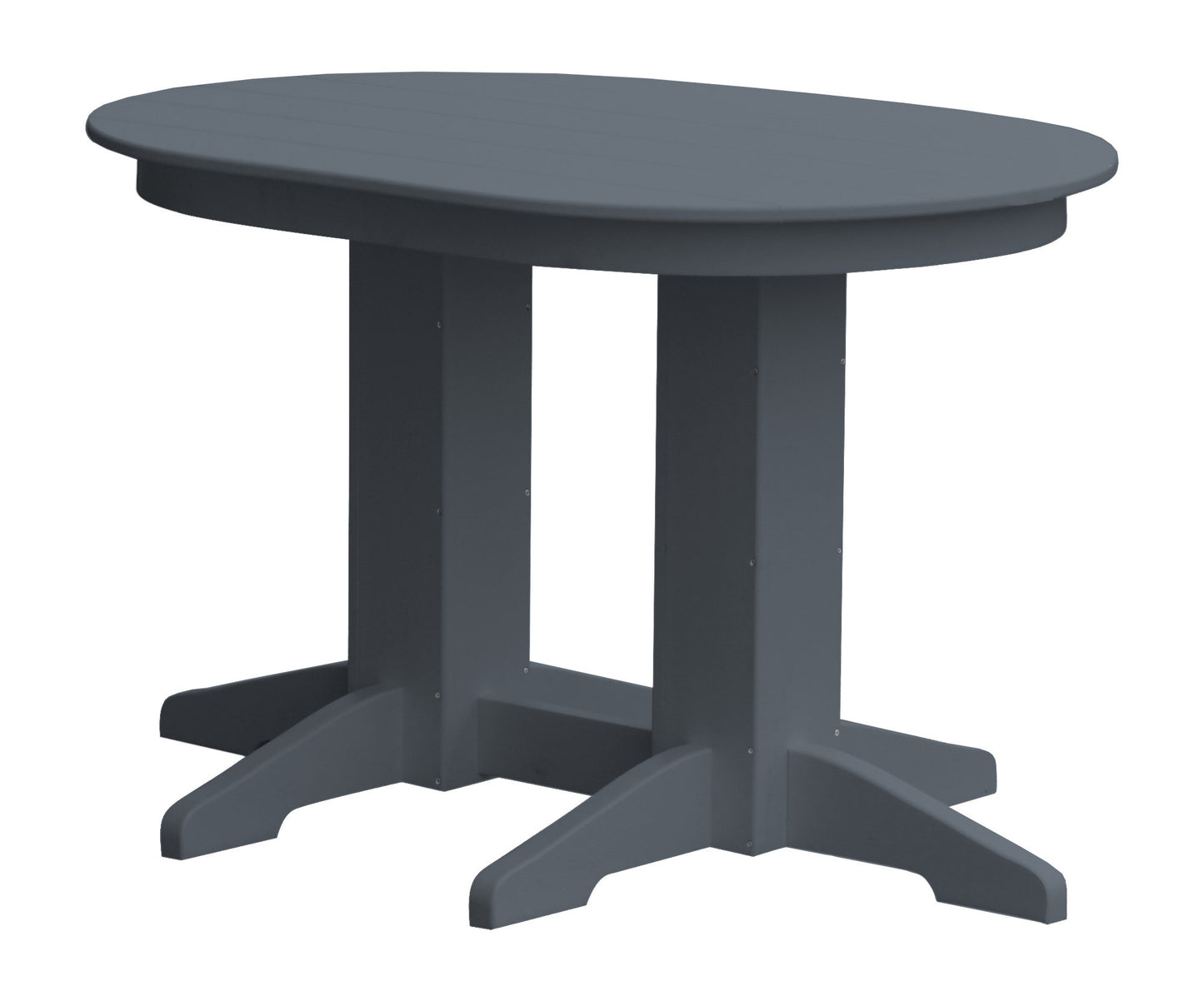 Bryton Park Poly Furniture Recycled Plastic 4'Oval Dining Table - LEAD TIME TO SHIP 10 BUSINESS DAYS
