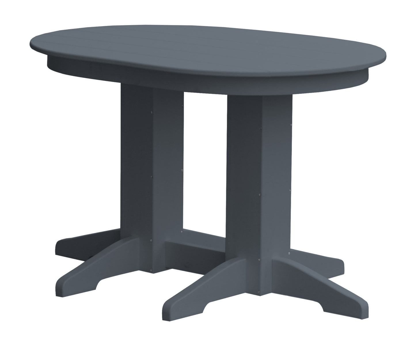 A&L Furniture Company Recycled Plastic 4'Oval Dining Table - LEAD TIME TO SHIP 10 BUSINESS DAYS