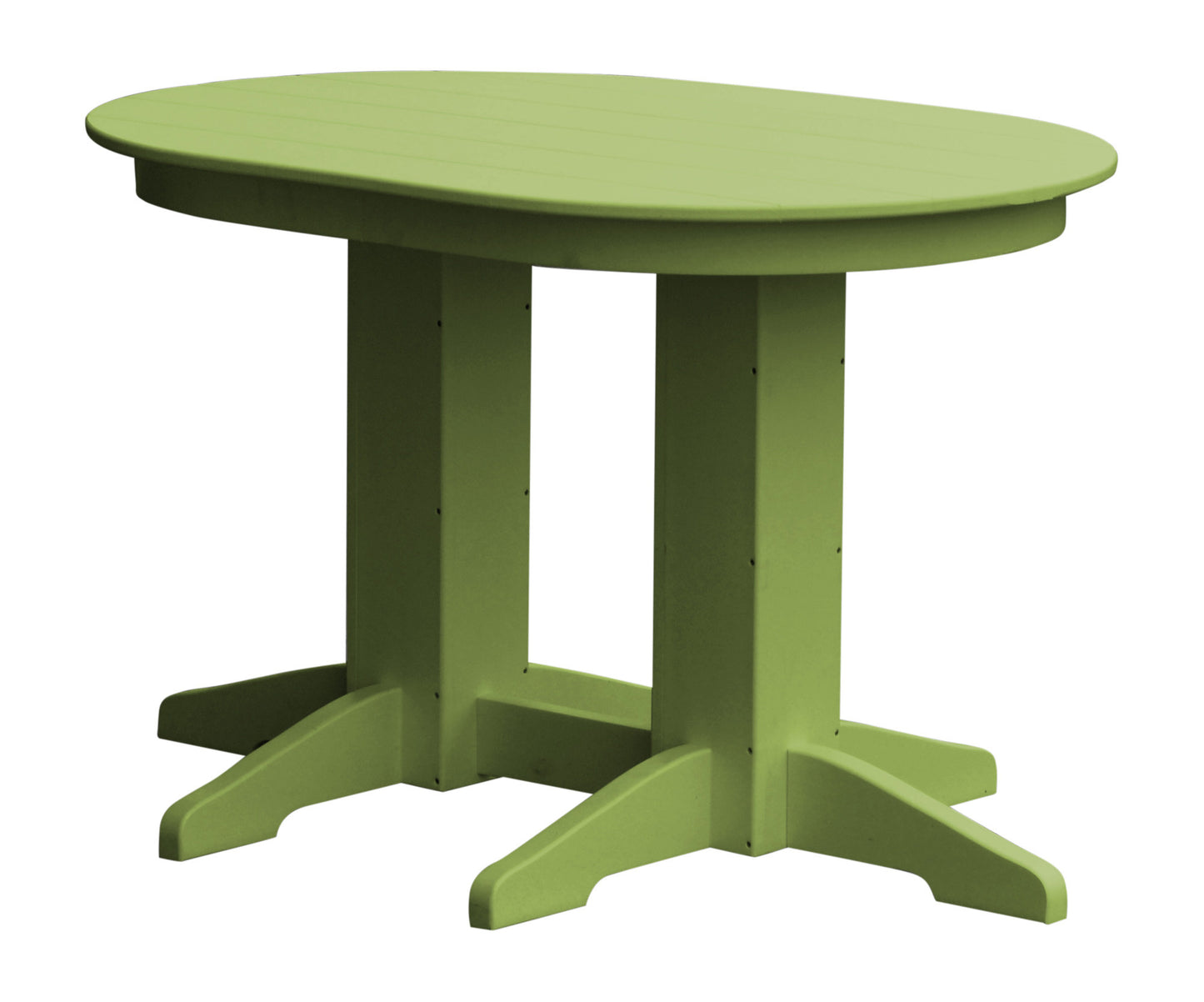 Bryton Park Poly Furniture Recycled Plastic 4'Oval Dining Table - LEAD TIME TO SHIP 10 BUSINESS DAYS