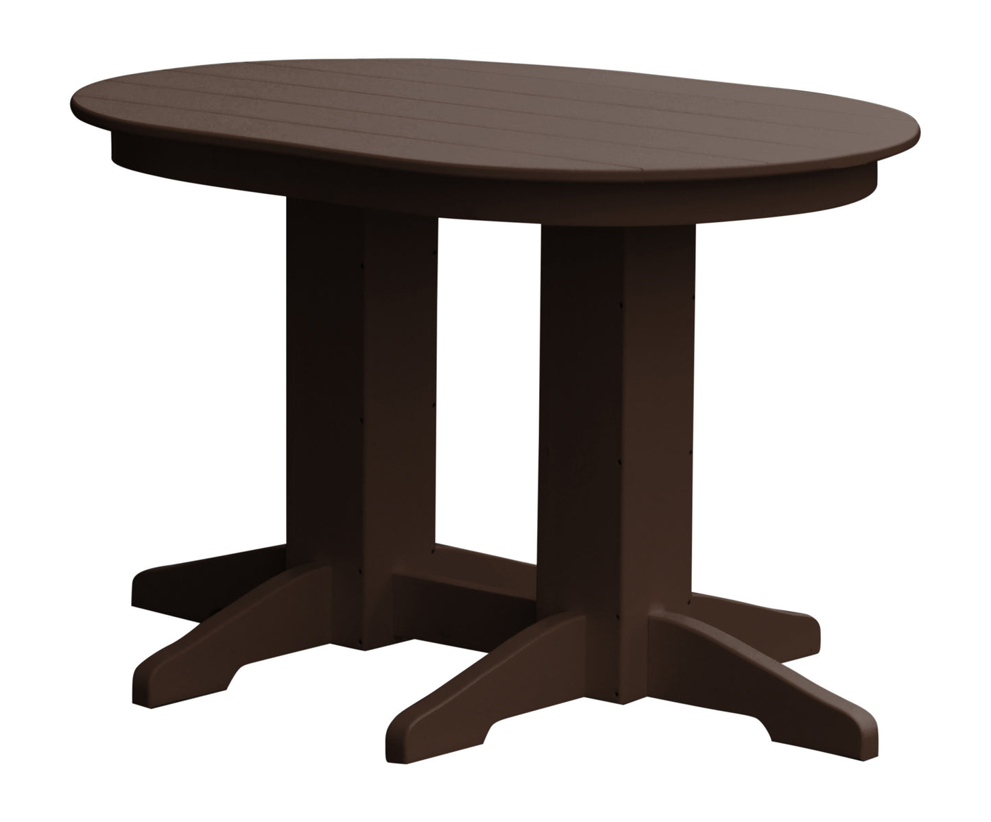 A&L Furniture Company Recycled Plastic 4'Oval Dining Table - LEAD TIME TO SHIP 10 BUSINESS DAYS