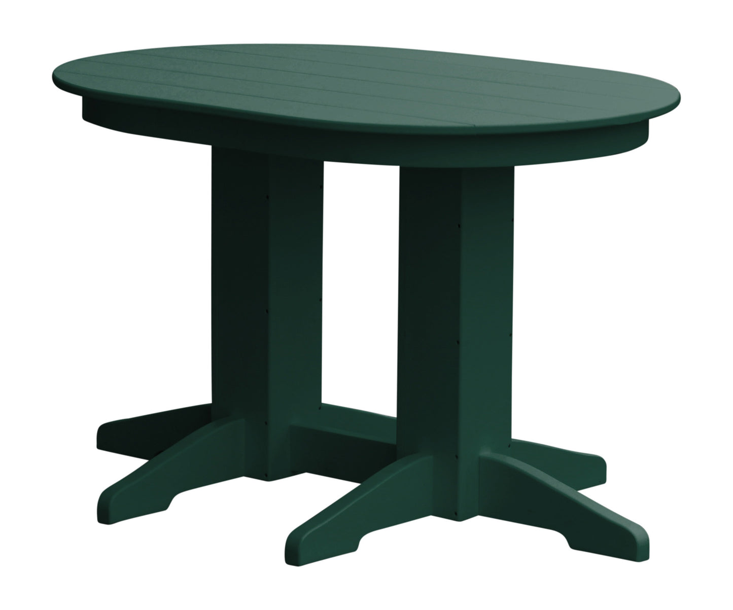 Bryton Park Poly Furniture Recycled Plastic 4'Oval Dining Table - LEAD TIME TO SHIP 10 BUSINESS DAYS
