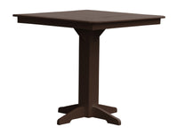 A&L Furniture Recycled Plastic 44" Square Bar Table - Tudor Brown