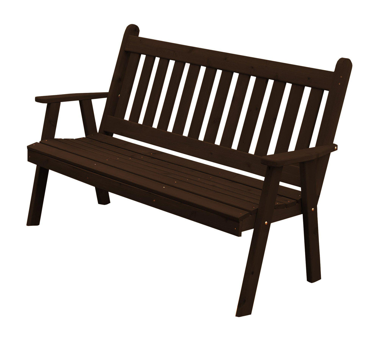 Regallion Outdoor Western Red Cedar 4' Traditional English Garden Bench - LEAD TIME TO SHIP 2 WEEKS