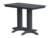A&L Furniture Recycled Plastic 5' Bar Table - Dark Gray
