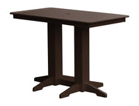 A&L Furniture Recycled Plastic 5' Bar Table - Tudor Brown