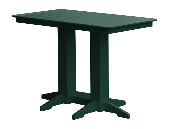 A&L Furniture Recycled Plastic 5' Bar Table - Turf Green