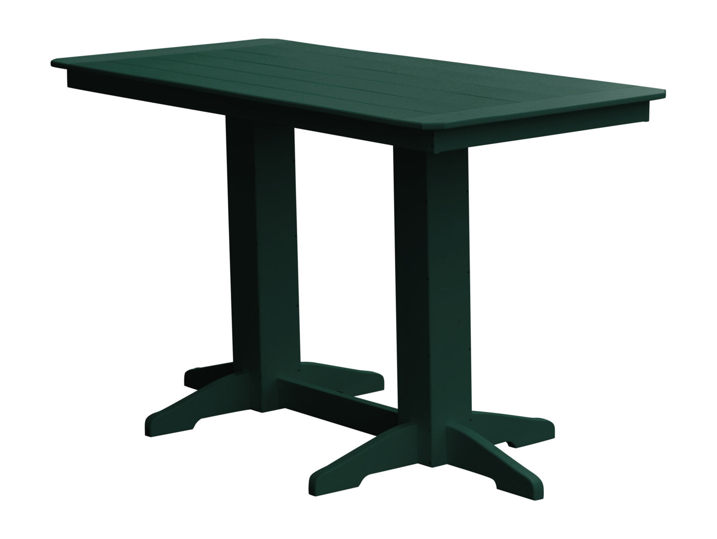 A&L Furniture Recycled Plastic 6' Bar Table - Turf Green