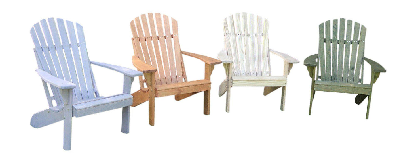 A&L Furniture Co. Amish Made Pressure Treated Fanback Adirondack Chair - LEAD TIME TO SHIP 10 BUSINESS DAYS
