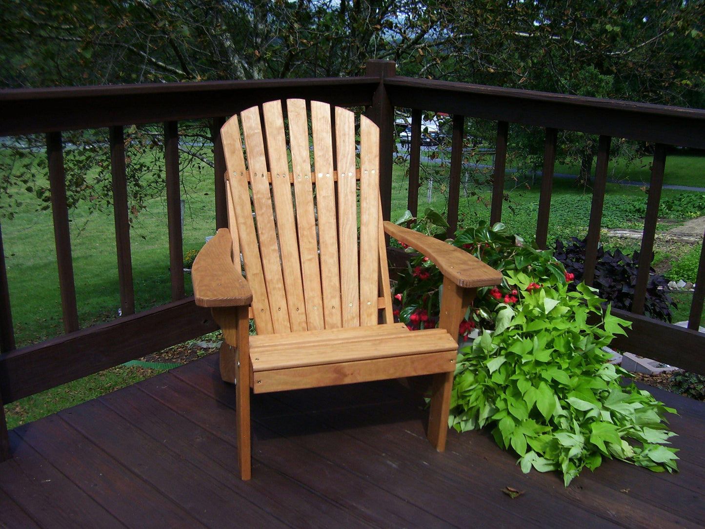 A&L Furniture Co. Amish Made Pressure Treated Fanback Adirondack Chair - LEAD TIME TO SHIP 10 BUSINESS DAYS