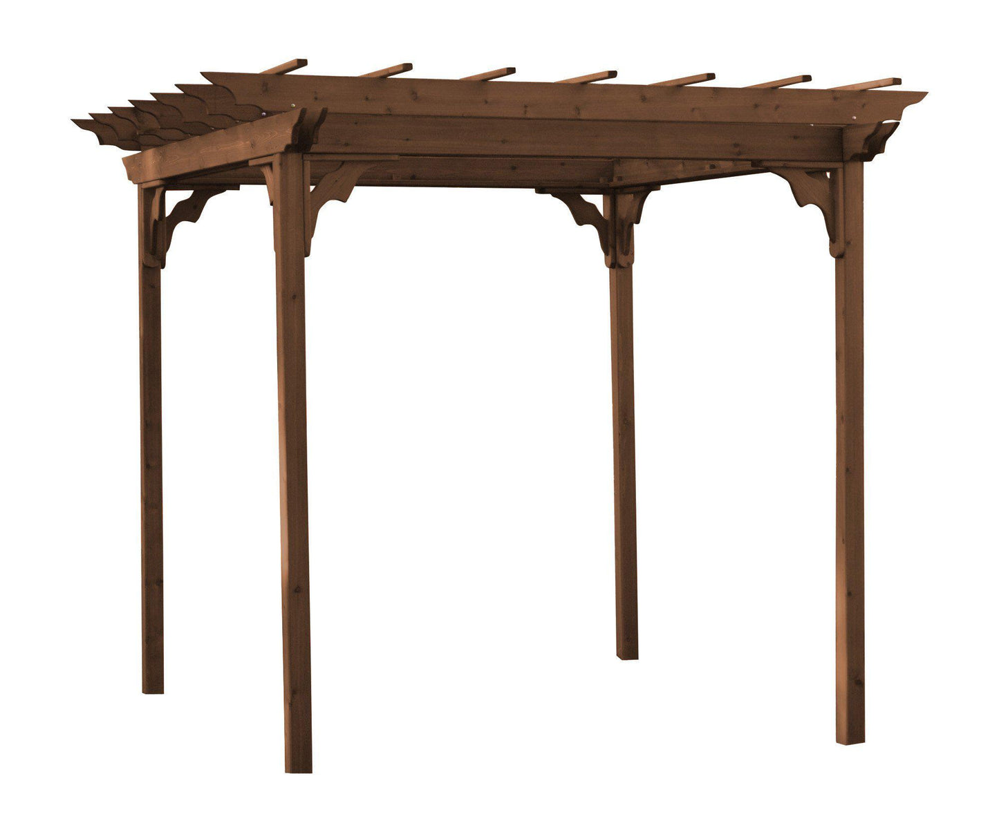 A&L Furniture Co. Western Red Cedar 6' x 8' Pergola W/ Swing Hangers - LEAD TIME TO SHIP 4 WEEKS OR LESS