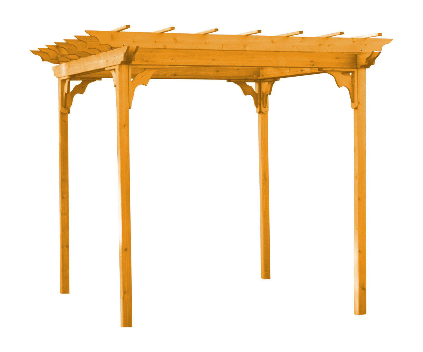 A&L Furniture Co. Western Red Cedar 6' x 8' Pergola W/ Swing Hangers - LEAD TIME TO SHIP 4 WEEKS OR LESS