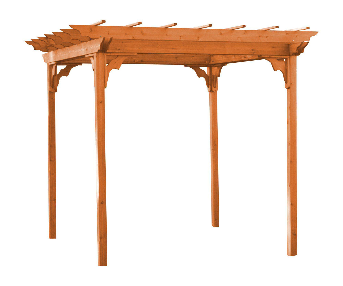 Regallion Outdoor Western Red Cedar 6' x 8' Pergola W/ Swing Hangers - LEAD TIME TO SHIP 2 WEEKS