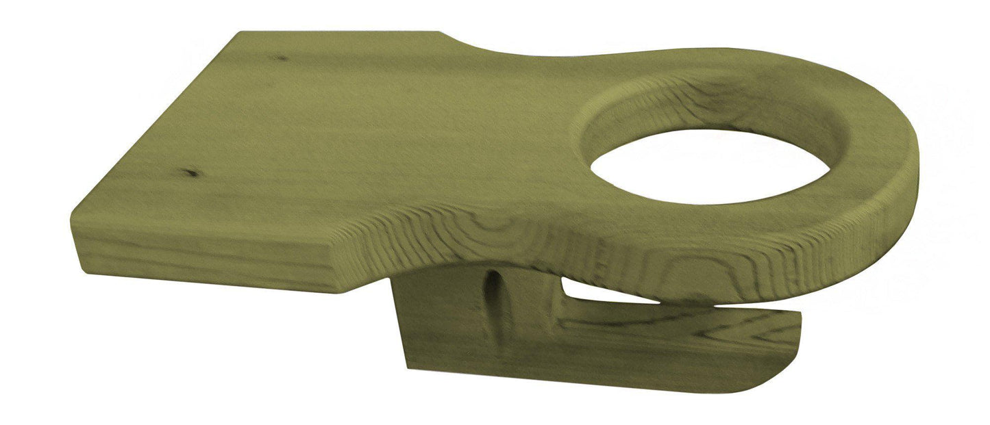 Regallion Outdoor Western Red Cedar Cup Holder - LEAD TIME TO SHIP 2 WEEKS