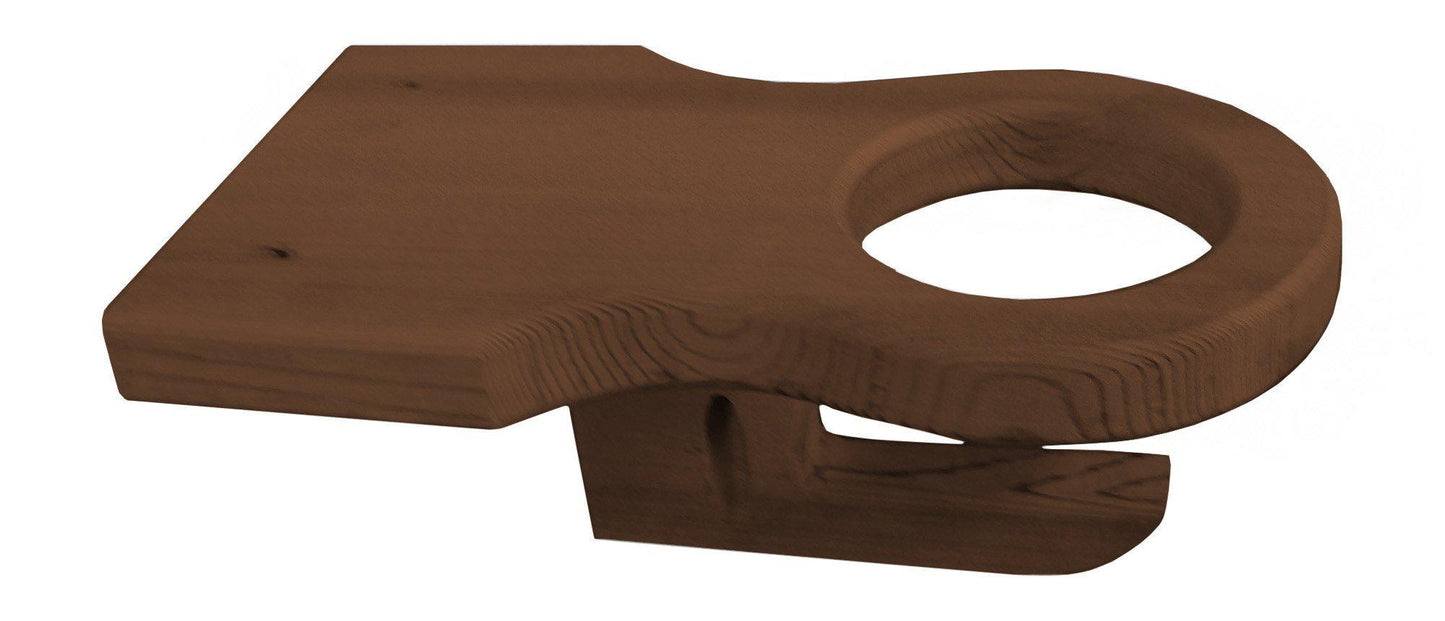 Regallion Outdoor Western Red Cedar Cup Holder - LEAD TIME TO SHIP 2 WEEKS