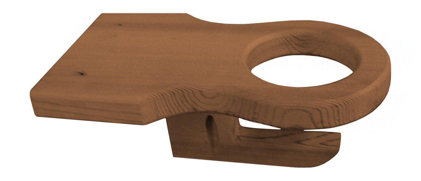Regallion Outdoor Western Red Cedar Cup Holder - LEAD TIME TO SHIP 2 WEEKS