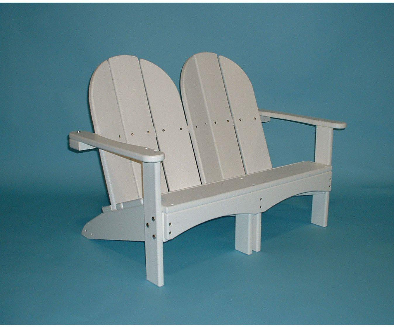 Tailwind Furniture Recycled Plastic Kids Double Adirondack Chair - Rocking Furniture