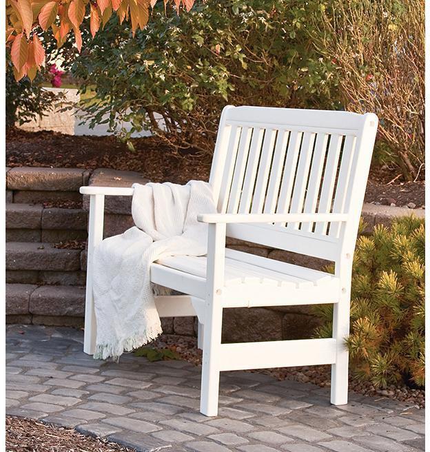 Leisure Lawns Amish Made Recycled Plastic English Garden Bench Model #940 - LEAD TIME TO SHIP 4 WEEKS
