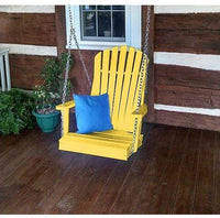 A & L Furniture Co. Amish Made Poly Adirondack Chair Swing  - Ships FREE in 5-7 Business days - Rocking Furniture