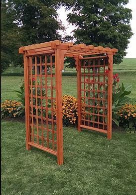A&L Furniture Co. Western Red Cedar 4' Lexington Arbor - LEAD TIME TO SHIP 4 WEEKS OR LESS