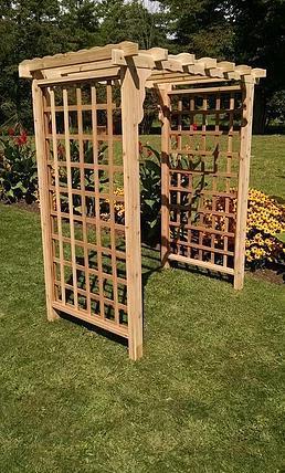 A&L Furniture Co. Western Red Cedar 4' Lexington Arbor - LEAD TIME TO SHIP 4 WEEKS OR LESS