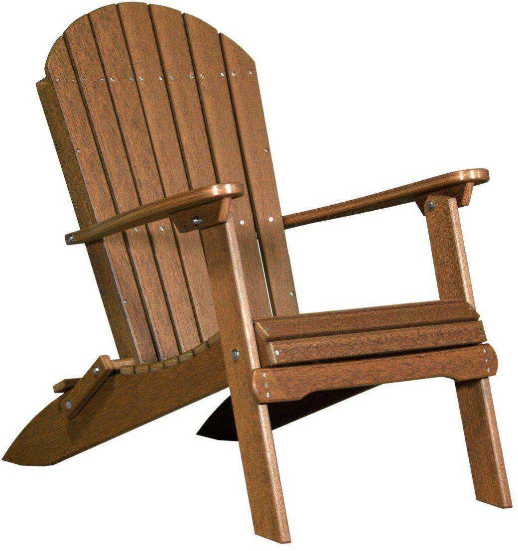 LuxCraft Recycled Plastic Folding Adirondack Chair - Rocking Furniture