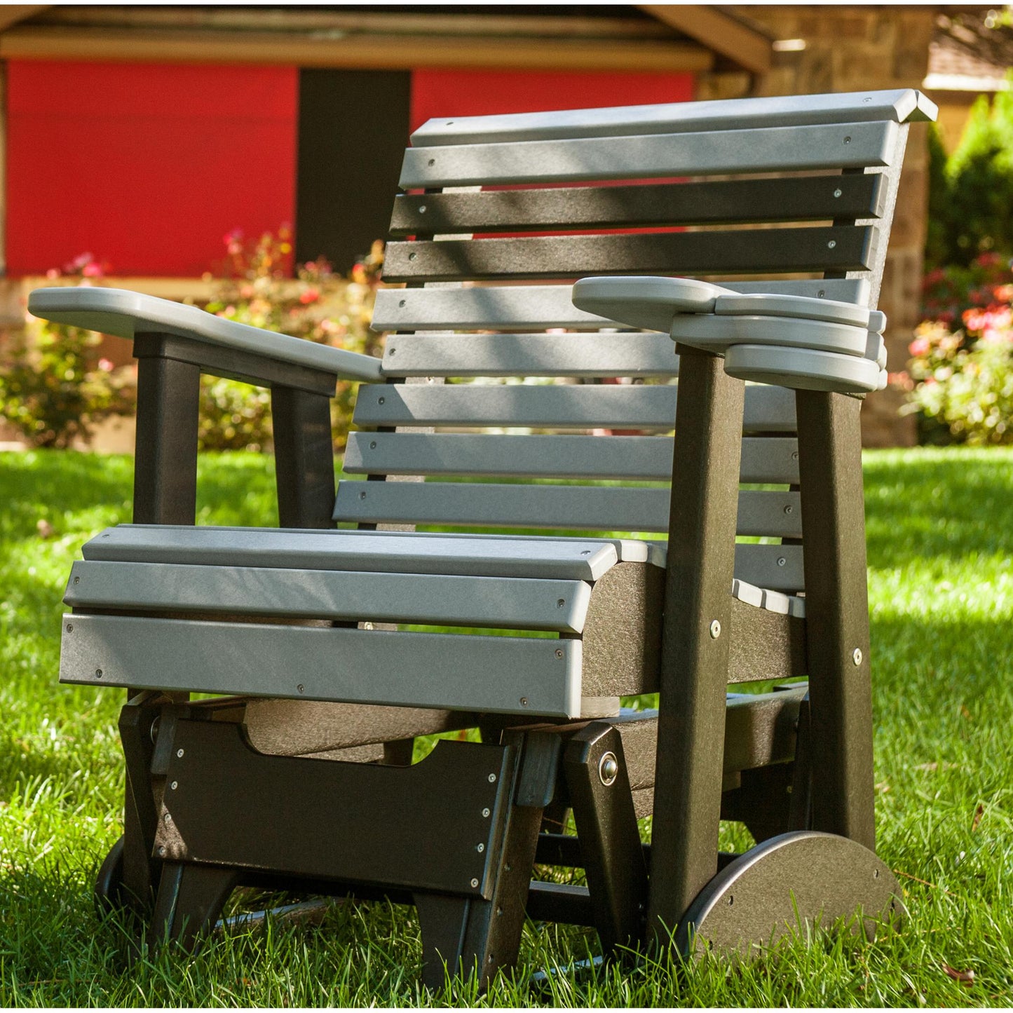 LuxCraft Rollback Recycled Plastic 2ft Plain Glider Chair - LEAD TIME TO SHIP 7 BUSINESS DAYS OR LESS