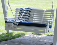 luxcraft rollback 4ft. recycled plastic porch swing white