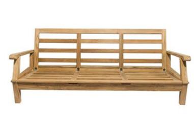 Royal Teak Collection Outdoor Miami Deep Seating 3 Seater Sofa - SHIPS WITHIN 1 TO 2 BUSINESS DAYS