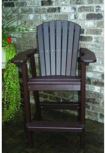 Perfect Choice Outdoor Furniture Adirondack Bar Height Chair - Shown accessories sold seperately - Rocking Furniture