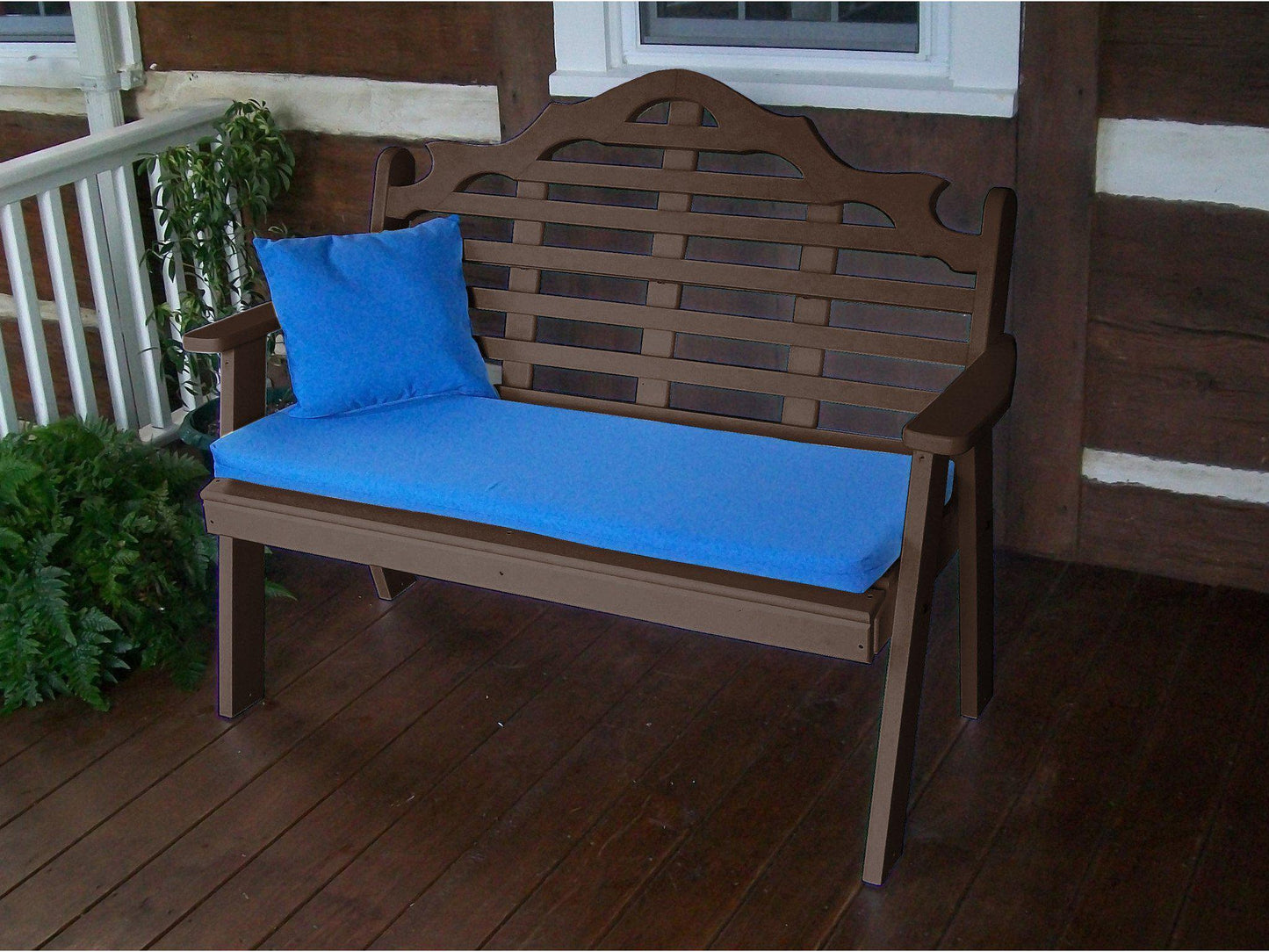 Outdoor Bench - A&L Furniture Company Recycled Plastic 4'  Marlboro Garden Bench