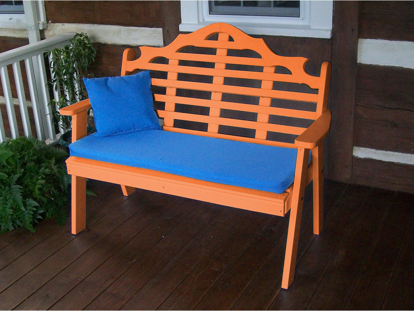 Outdoor Bench - A&L Furniture Company Recycled Plastic 4'  Marlboro Garden Bench