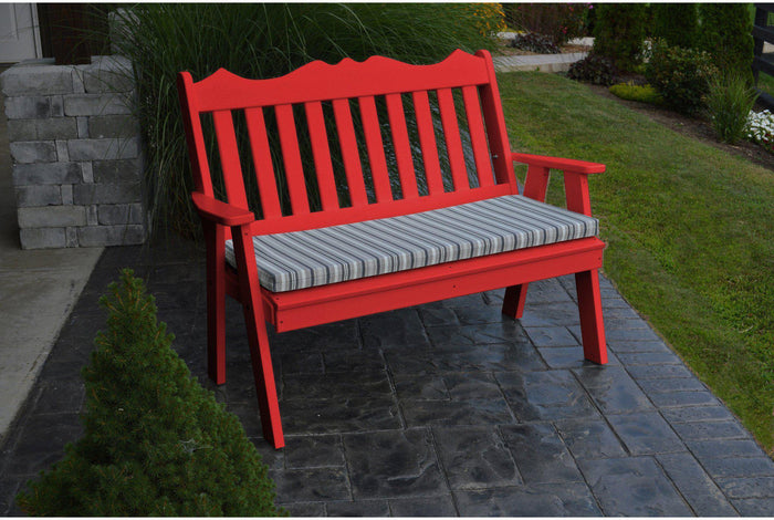 Outdoor Bench - A&L Furniture Company Recycled Plastic 4' Royal English Garden Bench